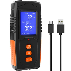 EMF Meter Rechargeable Electromagnetic Field Radiation Detector Handheld Digital - Picture 1 of 7