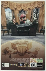 Mario Party 5 Print Ad Game Poster Art PROMO Original Gamecube Nintendo Advert - Picture 1 of 1