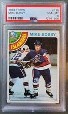 Mike Bossy RC Rookie 1978-79 TOPPS #115 PSA 8 NM-M New York Islanders ⭐4 Cups!⭐ 
