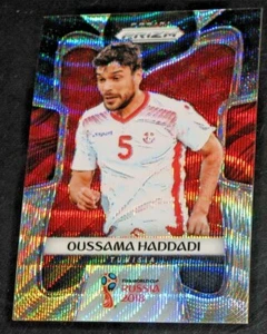 Prizm World Cup 2018 Oussama Haddadi Black & Gold Prizms Refractor Parallel - Imagen 1 de 2