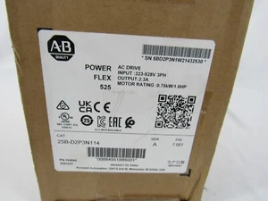Rockwell Automation Power Flex 525 AC Drive 528V 2.3A 25B-D2P3N114 SIGILLATO - Foto 1 di 6