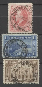 No: 108345 - PERÚ - LOTE DE 3 SELLOS ANTIGUOS - ¡USADOS!¡! - Imagen 1 de 1