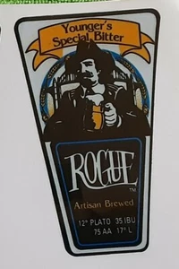 ROGUE Ales ~ "Young's Special Bitter" Beer Tap Handle Sticker Collector/Man Cave - Picture 1 of 2