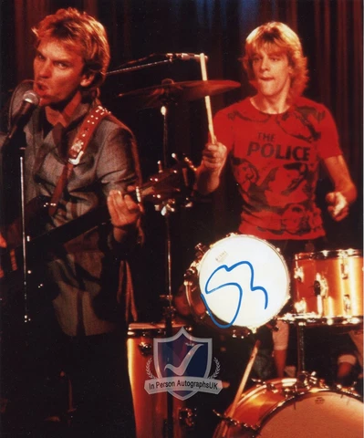 Sting THE POLICE Signed 10x8 Photo ACOA Certified SB82936 Cover