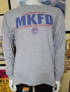 Disney Magic Kingdom Fire Department MKFD Engine Co 71 Long Sleeve T Shirt Large - Picture 1 of 4