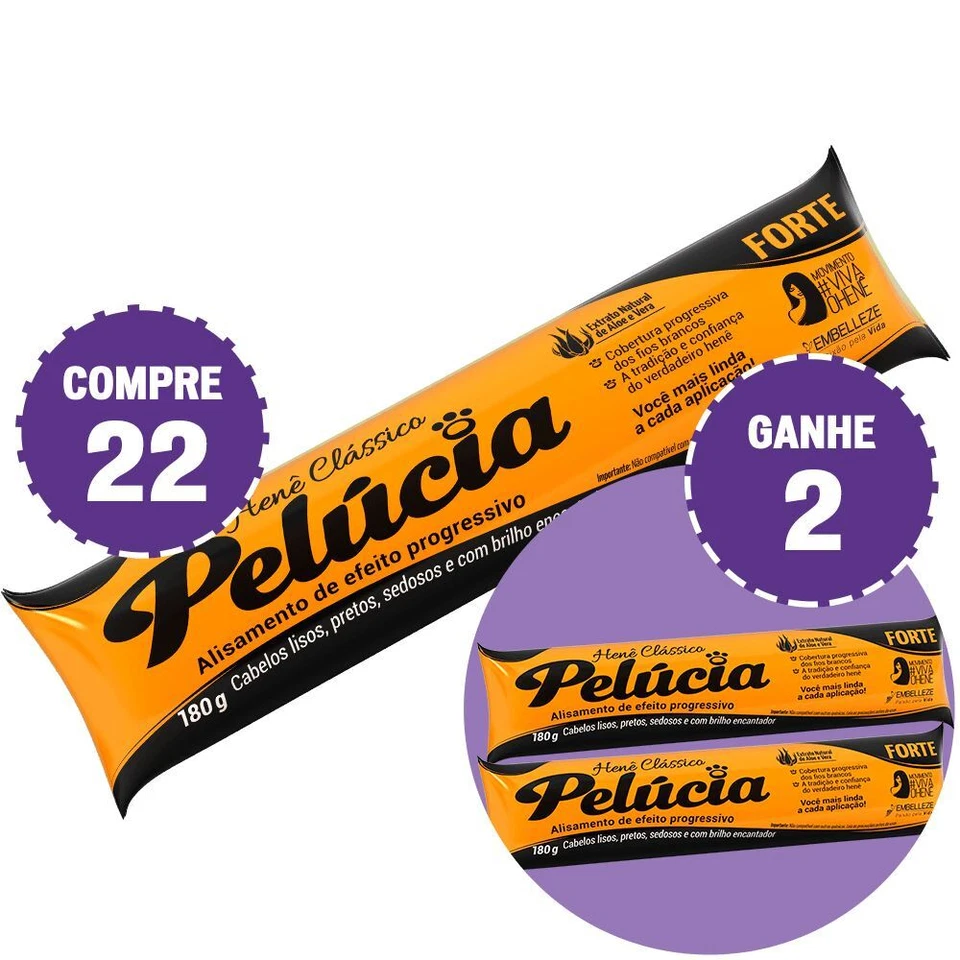 24 x 180g Hene Classic EMBELLEZE Strong Pelucia Black Dark Shine Hair Semprebela - Image 1 of 1