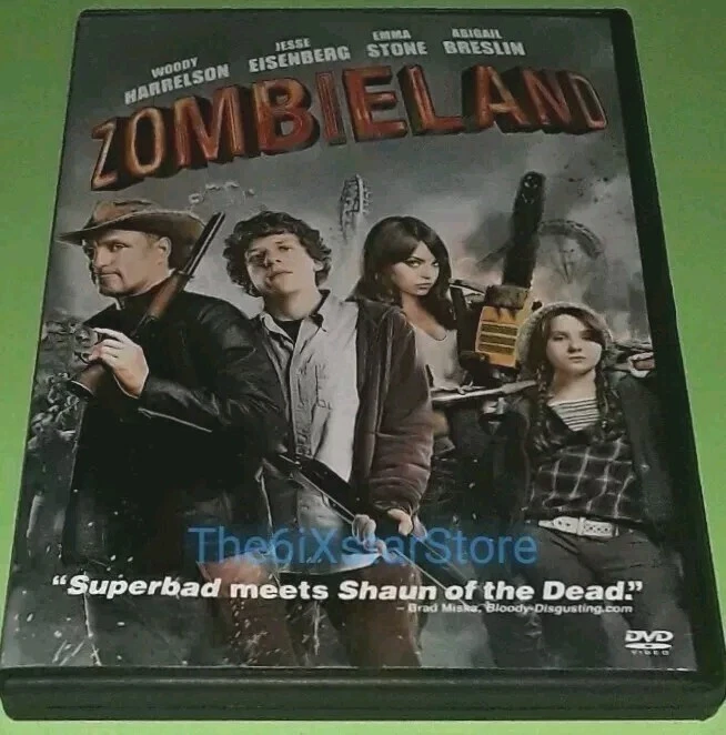 ZOMBIELAND DVD -  2009 Action Horror Cult Comedy Funny Woody Harrelson Twinkies Foto 1 de 1