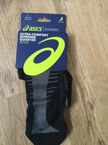 Asics Ultra Comfort Quarter Socks Black Eu43-46 Uk9-10.5 - Picture 1 of 2