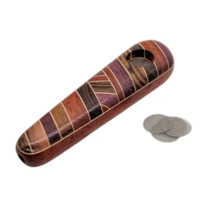 4.25" Wood Tobacco Smoking Pipe Includes Screens - Picture 1 of 6