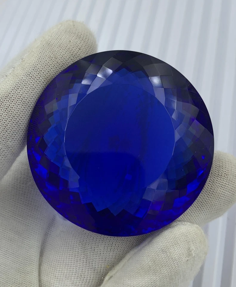 736 CT Top Quality Tanzanite Quartz Stone, Unique Round Big Size Quartz Gemstone - Image 1 of 4