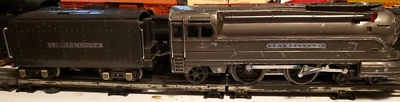 Lionel GUNMETAL 238E LOCO AND 2225W TENDER IN GOOD CONDITION, RUNS WELL! - Image 1 of 4