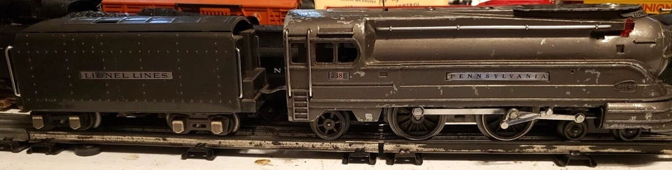 Lionel GUNMETAL 238E LOCO E 2225W TENDER EM BOM ESTADO, FUNCIONA BEM! - Imagem 1 de 4
