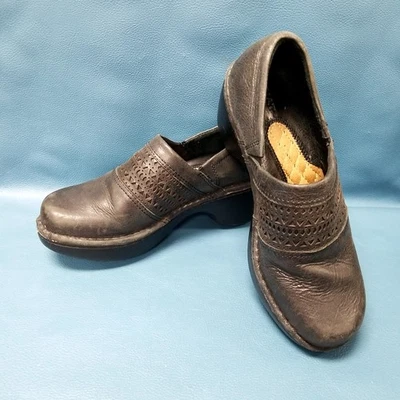 Ariat 10014275 Black Leather Piedmont Clogs Slip On Shoes Women's Size 9B - Image 1 of 4