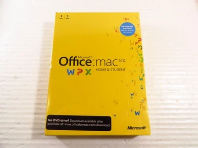 New Microsoft Office MAC 2011 Home & Student Software 1 User, Factory Sealed - Image 1 of 4