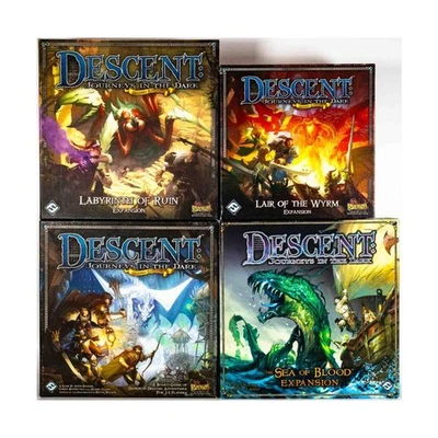 FFG Juego de Mesa Descenso 2ª Edición Colección #63 - Juego Base + 4 Expansiones En muy buen estado+/casi nuevo Foto 1 de 2