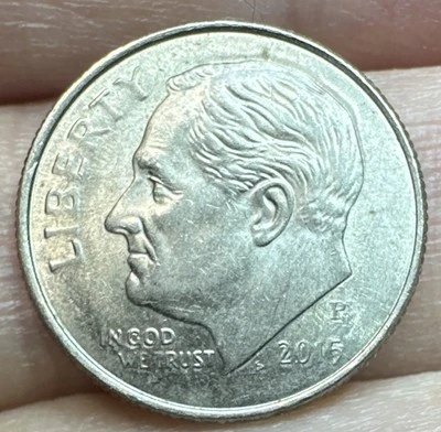 Rare Major Errors - 2015 P Roosevelt Dime DDO/DDR Grease Strike Broadstruck - Image 1 of 4