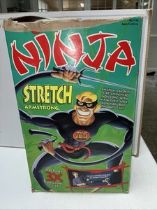 Very Rare! 1992 Cap Toys Stretch Armstrong Ninja Figure with box 15” - Picture 1 of 11