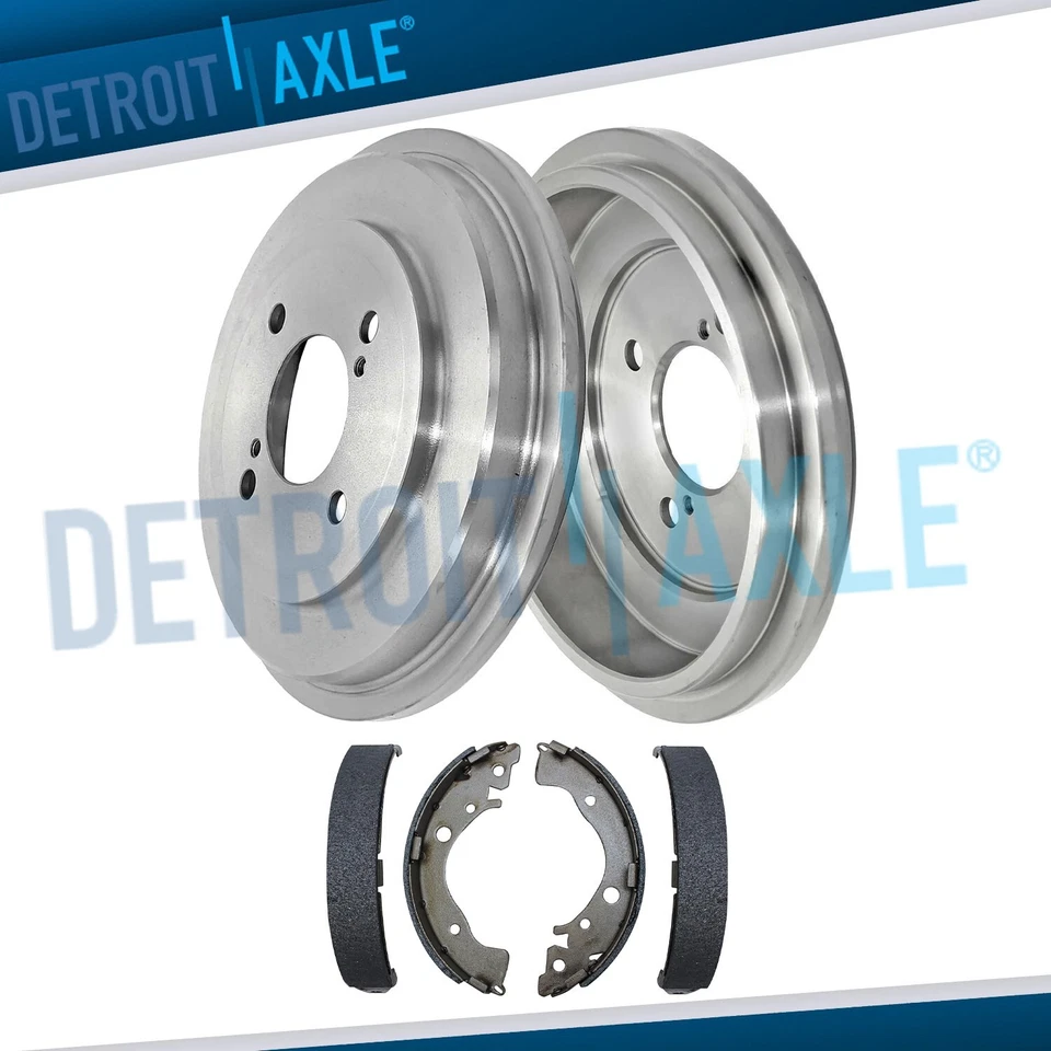Rear Brake Drums and Brake Shoes Kit for 2015 2016 2017 2018 2019 2020 Honda Fit - Image 1 of 4