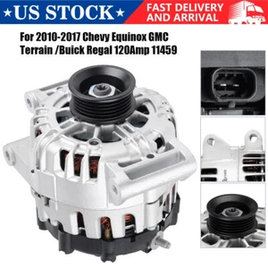 Alternator For 2010-2017 Chevy Equinox GMC Terrain Buick Regal 2.4L 120A 11459 - Picture 1 of 12