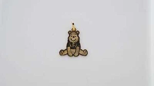 Disney Winnie the Pooh Charm Pendant 10k Yellow Gold Estate Sale - Picture 1 of 6