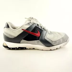 Nike Air Range WP Mens Size 8W Golf Shoes White Sport Red Gray Athletic Sneakers - Picture 1 of 16
