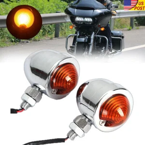Motorcycle Turn Signals Bullet Blinker Indicator Light For Yamaha V Star XV 1100 - Picture 1 of 12