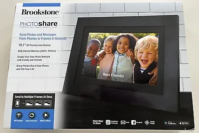 Brookstone PhotoShare 10.1 Touchscreen Picture Frame WiFi 8GB • 38.50$