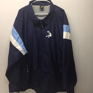 Chaqueta cortavientos Shaquille O'Neal de colección forrada azul para hombre/mujer talla X-grande - Imagen 1 de 4