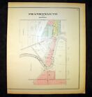 1896 Plat Map Town Village of Frankenmuth Saginaw County Michigan