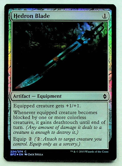 Hedron Blade - Foil - Battle for Zendikar Ed. - 2015 - Magic Card - Image 1 of 1