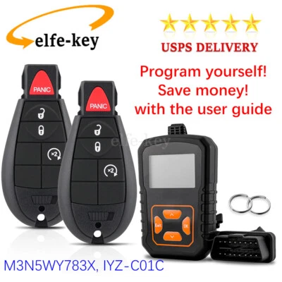 2 para Dodge Ram Grand Caravan Durango Challenger arranque remoto llavero 2008-2012 Foto 1 de 4