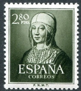 Spain / 2nd Centenary Isabel Mail 2.80 pts. Luxury **/MNH - Picture 1 of 1