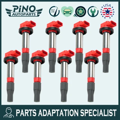 8 bobinas de encendido UF533 para Jaguar 2003-2009 4,2 L V8 supercargador UF519 C1678pino Foto 1 de 4