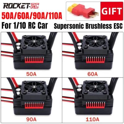 Rocket 50A 60A 90A ESC Wasserdicht Brushless für 1:10 RC Auto LKW - Bild 1 von 4