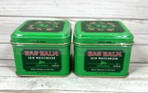 Bag Balm Vermont's Original Skin Moisturizing Ointment for Dry Skin 8oz x2 Tins - Picture 1 of 7