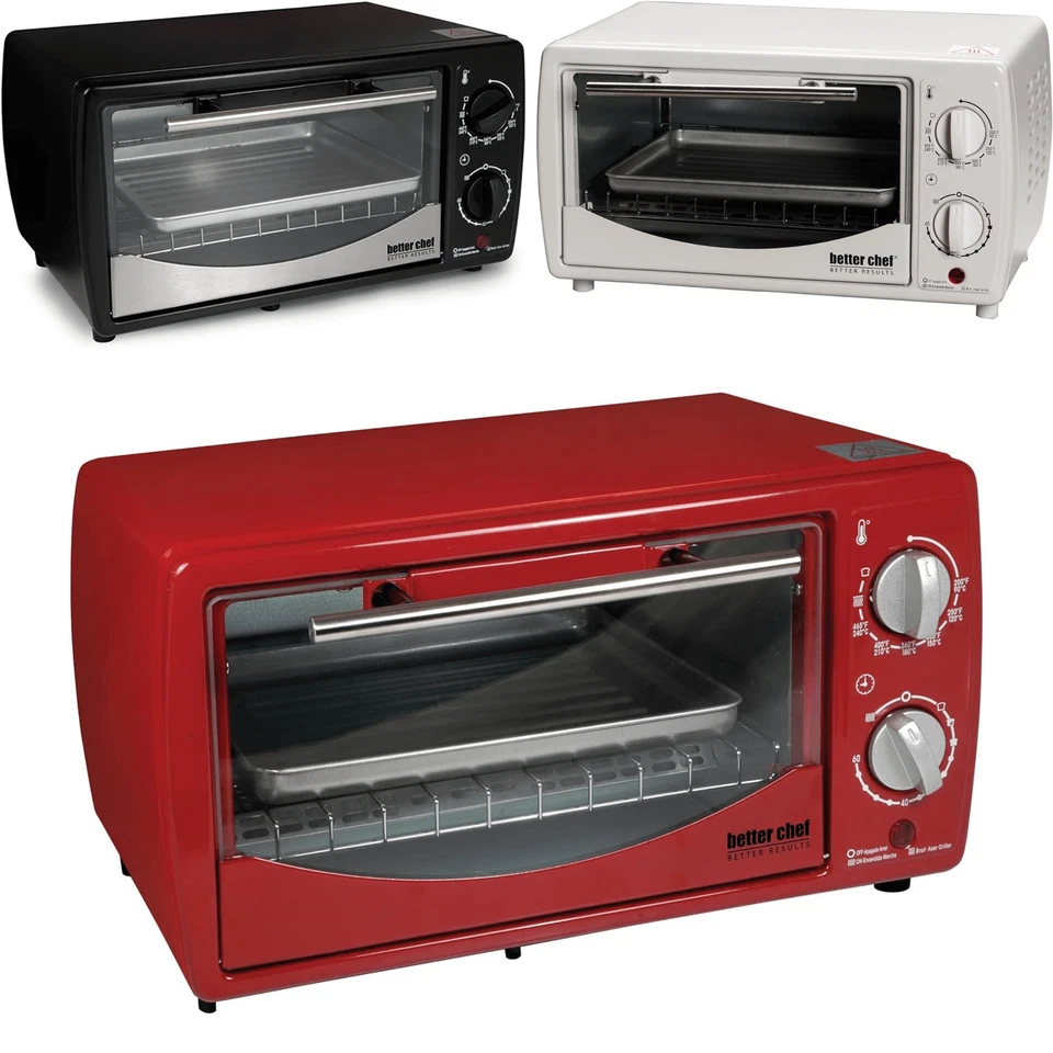 Better Chef 9L Toaster Oven Broiler with Slide-Out Rack, Bake Tray and Timer - Image 1 of 1