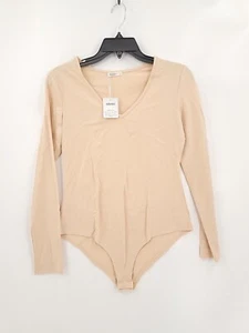Allchic Womens Bodysuit One Piece Size Large Cream NWT - Picture 1 of 5