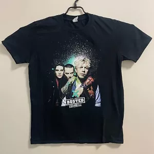 2016 Men Black Shirt Busted Bend World Tour Pigs Can Fly Band Graphic Tee Music - Picture 1 of 7