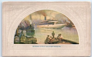Postkarte IL Der Chicago River an der Lake Street Bridge 1900 O1 - Bild 1 von 2