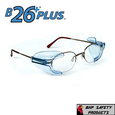 B26+ SIDE SHIELDS FOR RX GLASSES SAFETY EYEWEAR EYE PROTECTION ANSI Z87.1 - Image 1 of 4