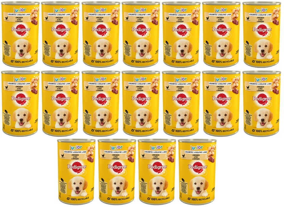 Pedigree Junior 400g Mit Huhn in Gelee Gesunder Start Für Welpen 1-12 Monate