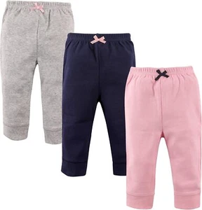 Luvable Friends Baby Boys' Cotton Pants 3T, Light Pink Navy  - Picture 1 of 1