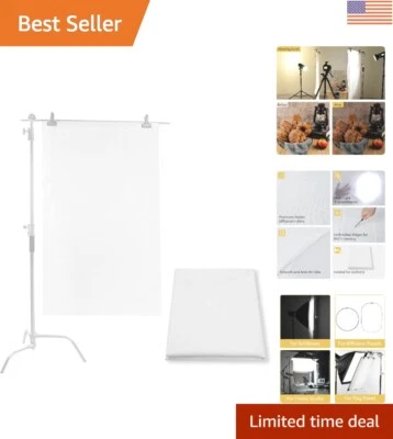 High-Quality Nylon Silk White Diffusion Fabric 67 Inches for Superior Lighting - Image 1 of 4