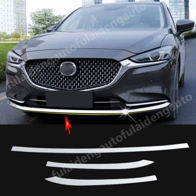 For Mazda 6 Atenza 2018-2021 stainless Front Bumper Spoiler lip Decor Cover Trim Foto 1 de 4