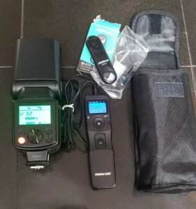 Neewer NW-670 TTL Flash Speedlite LCD Display BR-E1A remote Photoolex T710 LOT - Picture 1 of 16