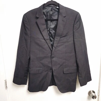 Traje Chaqueta Abrigo Deportivo Tallia Para Hombres Gris Carbón Rayas Lana 36R Foto 1 de 4