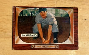 JOE AMALFITANO SIGNED AUTOGRAPHED 1955 BOWMAN CARD 269 NEW YORK GIANTS - Picture 1 of 2