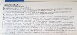 5 mal Herzgespann Vitamin B6 B1 45 Tabletten Пустырник - Bild 1 von 2