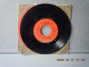 WATSON,GENE 7"vinyl...BECAUSE YOU BELIEVED/WHEN MY WORLD...CAPITOL...VG++...'76 - Picture 1 of 2