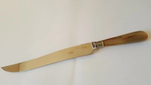 Cuchillo con mango de asta tallada Latham & Owen Sheffield Inglaterra  - Imagen 1 de 4